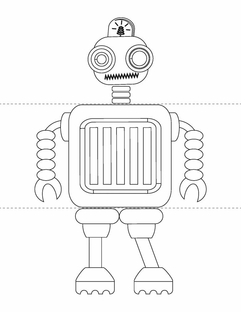 Dibujo de robot para colorear colorear al robot Nicasio